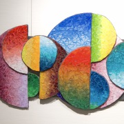 Sabine Hamann - Halb und halb - Glasmosaik auf Holz - 87 x  41 cm - 2024