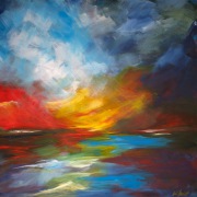 DC Schmidt - An der See - Acryl auf Leinwand - 100 x 120 cm - 2025