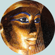 Sabine Hamann - Tuja - Glasmosaik auf Bambusteller - 45 cm - 2023