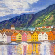 Peter Bröcker - Bergen - Pastellkreide auf Karton - 50 x 65 cm - 2025