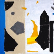 Mechtild Schilz - Strandblick - Acryl auf Leinwand / Collage - 50 x 70 cm - 2025