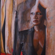 Heidi Koss - Schattengesicht - Acryl auf Leinwand - 80 x 60 cm - 2009