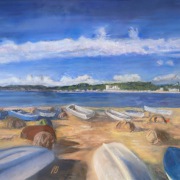 Peter Bröcker - Gestrandet - Pastellkreide auf Karton - 50 x 65 cm - 2025