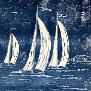Uwe Krohn - In der dänischen Südsee - Linoldruck / Gouache - 41 x 56 cm - 2025